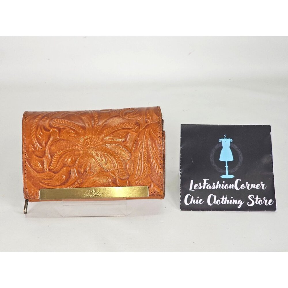 Patricia Nash Women's Cognac Leather Cametti Florence Wallet Trifold 297